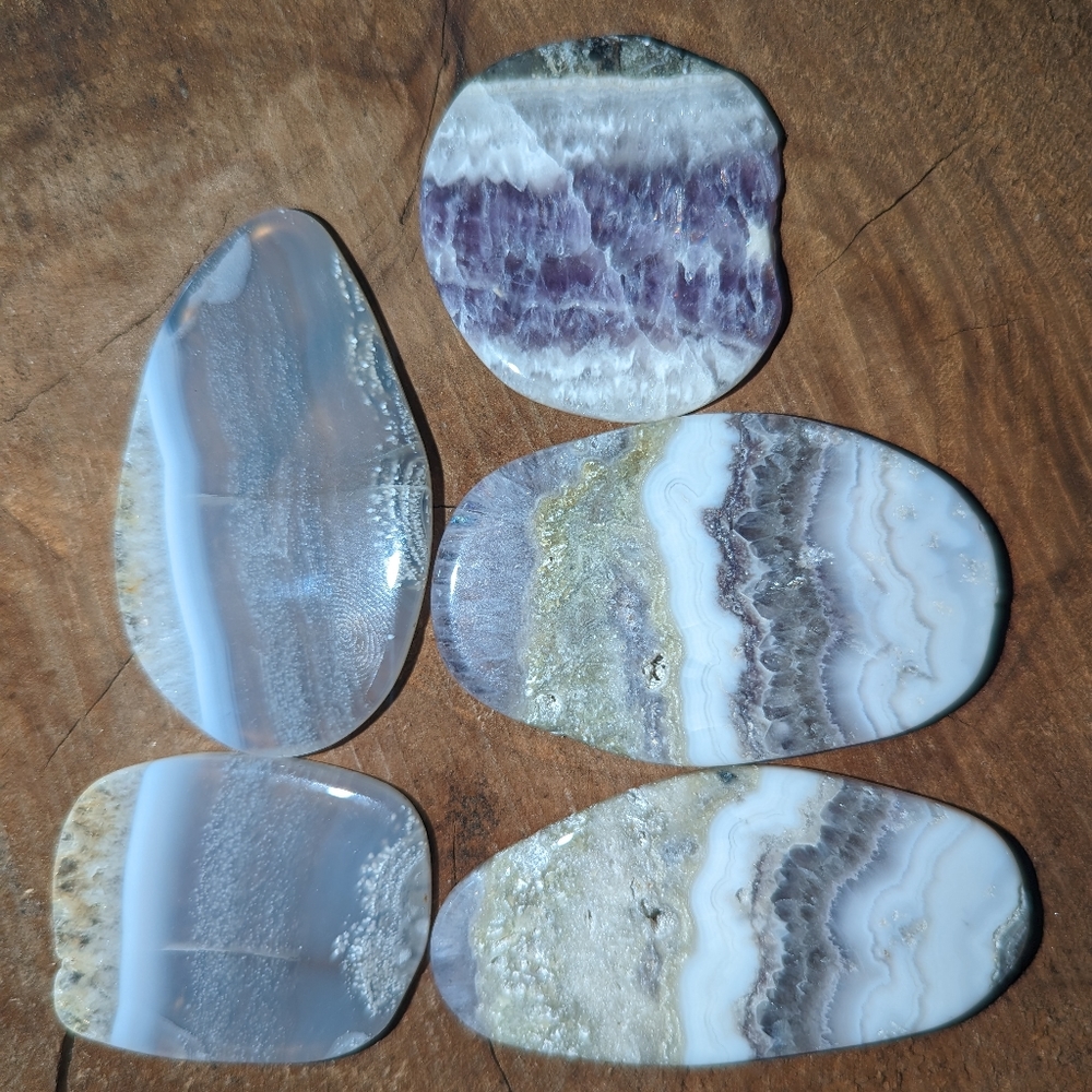 Lot of 5 Amethyst Cabochon's